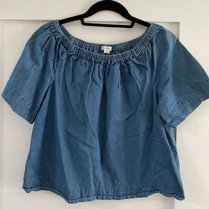 Crewcuts soft denim girls’ top.  Size 14.